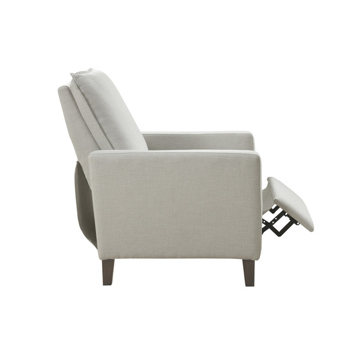 Latitude Run® Coleman Upholstered Manual Push Back Recliner Wayfair
